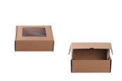 Крафт кутия с прозорец с размери 170x130x60 mm-изображение_продукт
