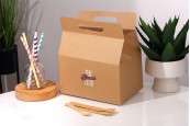 Кутийка куфарче   250x170x255 от ктафт хартия - 20 бр.-изображение_група