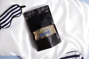 Крафт опаковки тип DOY PACK с размери 120x40x180 mm, с "цип" и прозорец, с възможност за термозапечатване - 100 бр.-изображение_група