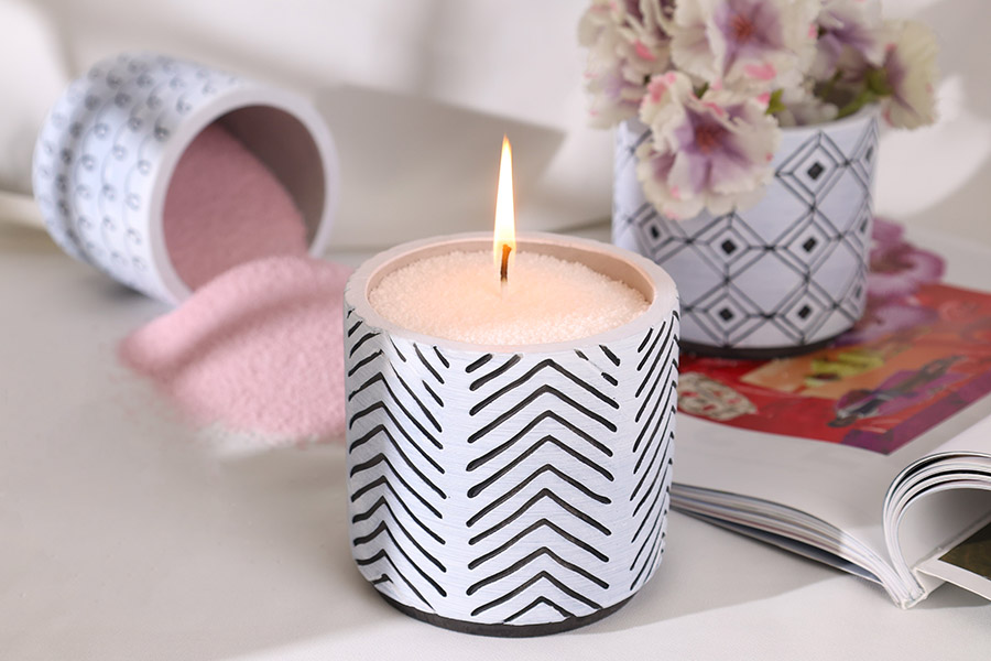 Циментов декоративен буркан 102x92 mm  -  4 бр./опаковка-изображение_група