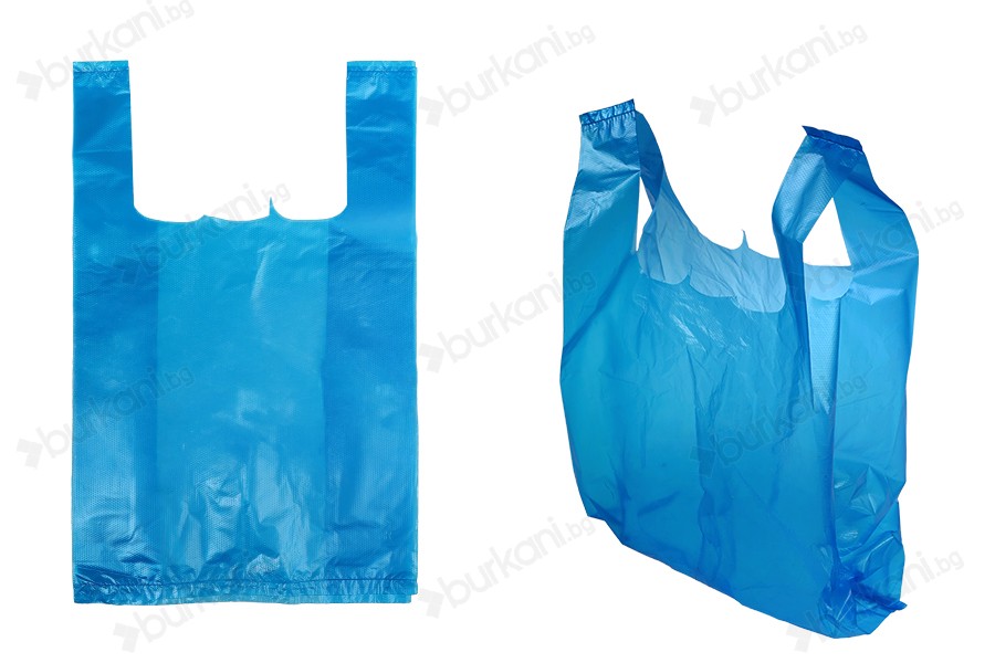 Пластмасова торбичка  20x32 cm синя-изображение_продукт