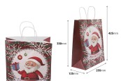 Коледна подаръчна торбичка 255x125x330 mm с дръжка - 12 бр. Коледна подаръчна торбичка 255x125x330 mm с дръжка - 12 бр.