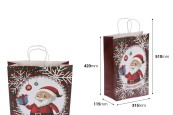 Коледна подаръчна торбичка 315x115x420 mm с дръжка - 12 бр. Коледна подаръчна торбичка 315x115x420 mm с дръжка - 12 бр.