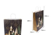 Хартиени коледни подаръчни торбички 315x115x420 мм с дръжка - 12 бр. Хартиени коледни подаръчни торбички 315x115x420 мм с дръжка - 12 бр.