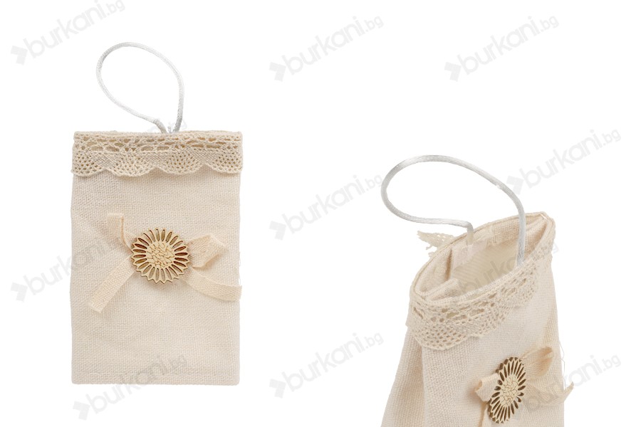 Торбичка сватбена бонбониера 75x45x120 mm-изображение_продукт