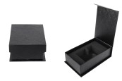 Черна луксозна кутия за бутилки за парфюм 50 мл, размери 139x89x45 mm