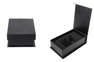 Черна луксозна кутия за бутилки за парфюм 50 мл, размери 139x89x45 mm-изображение_продукт