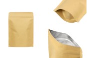 Опаковка карфт тип "DOY PACK", с вътрешна алуминиева облицовка, с размери  130x40x185 mm-изображение_продукт