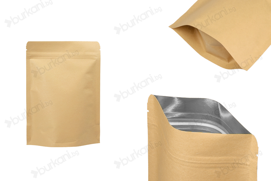 Крафт опаковка тип DOY PACK с размери 150x40x210 mm - 50 бр.-изображение_продукт