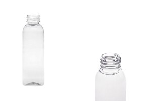 Пластмасова прозрачна бутилка 100 мл  (28/410)-изображение_продукт