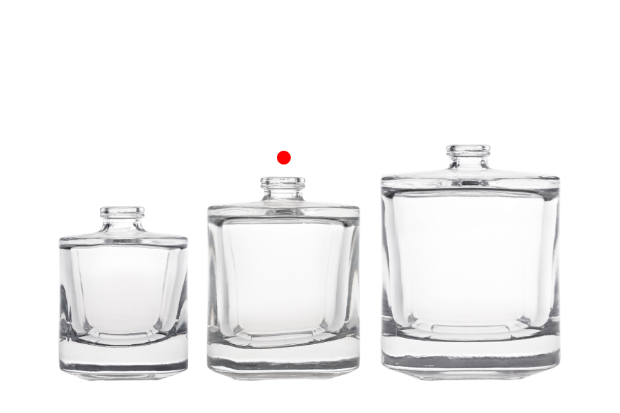 Луксозна стъклена бутилка за парфюм 50 мл Кримп 15 мм -изображение_група