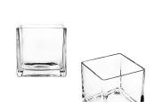 Стъклен квадретен свещник  150x150 mm-изображение_продукт