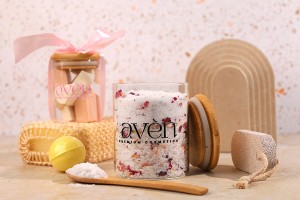 Стъклен буркан от 250 ml с дървена херметическа капачка-изображение_група
