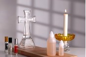 Стъклен  кръст  21см-изображение_група