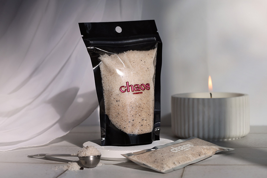 Торбички тип Doy Pack 100x30x150 мм алуминиеви,  с черна задна страна, прозрачна предна част с цип и възможност за термозапечатване - 100 бр.-изображение_група