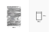 Алуминиеви торбички с цип, с размер 180x255 мм, прозрачна лицева страна и възможност за термозапечатване - 100 бр.-изображение_размери