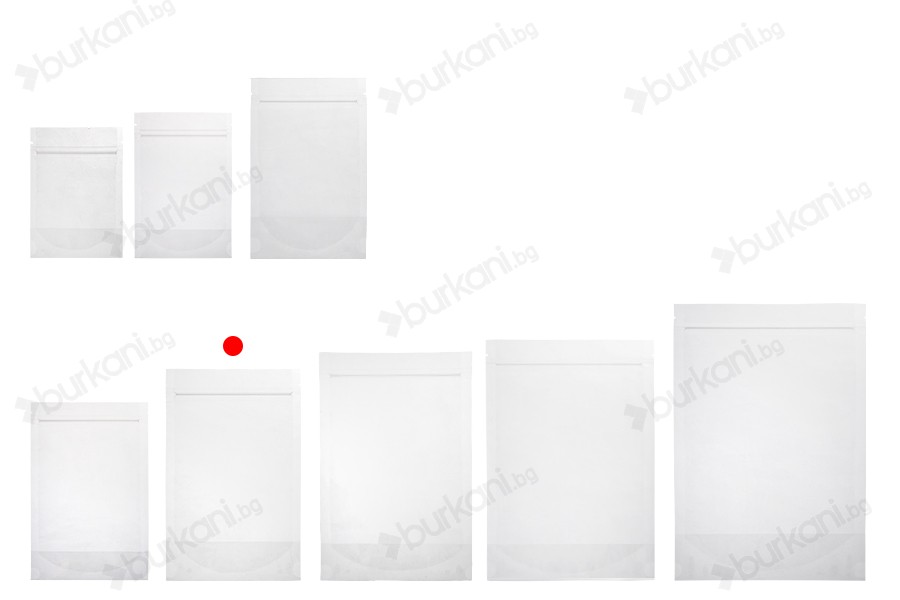 Прозрачна опаковка DOY PACK  с размери  140x40x220 mm с цип - 100 бр.-изображение_група