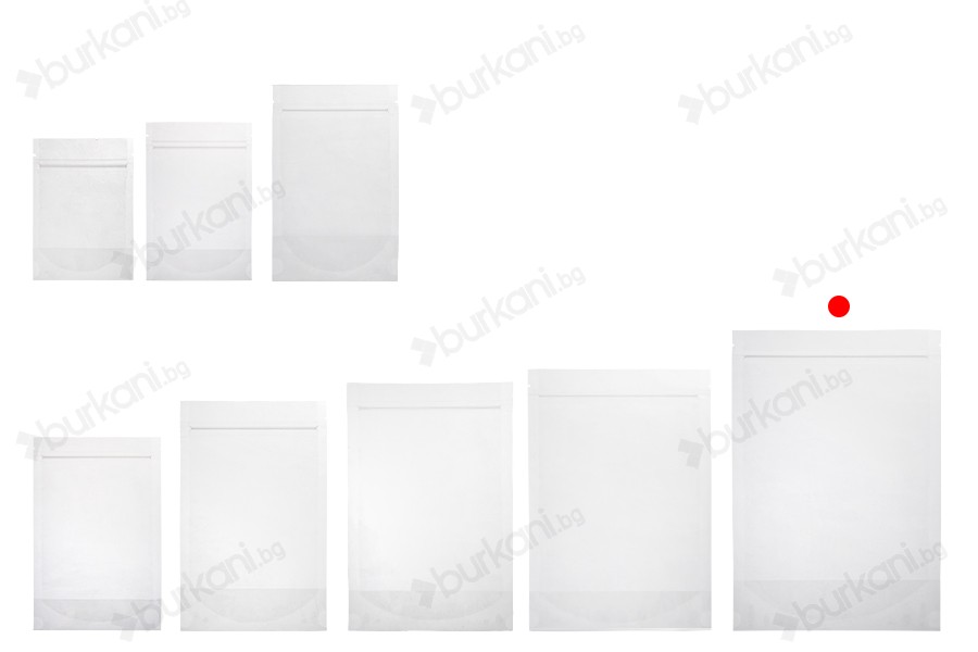 Прозрачна опаковка Doy Pack 200x50x295 mm с цип - 100 бр.-изображение_група