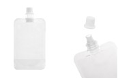 Прозрачна торбичка тип ДОЙ ПАК 100 ml  с бяла капачка - 50 бр-изображение_продукт