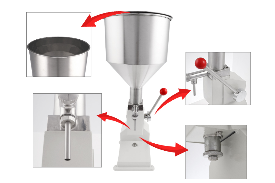 Ръчна машина за пълнене на кремове и гъсти течности (100 мл)-изображение_група