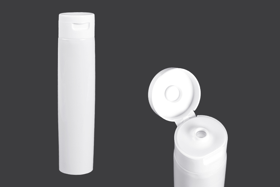 Пластмасова туба 100 мл с вътрешно алуминиево покритие и капачка flip top  - 12 бр (Изисква се термозапечатване)-изображение_продукт