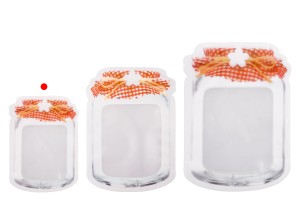 Пликове тип Doy Pack с цип във формата на буркан с размери 105x30x154 mm с цип затваряне - 50 бр./пакет-изображение_група