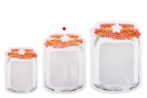 Пликове тип Doy Pack с цип във формата на буркан с размери  135x35x195 mm , в опаковка от 50 бр.-изображение_група