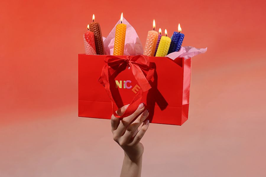 Комплект за създаване на свещи - свещи от пчелен восък в различни цветове (10 листа)-изображение_група