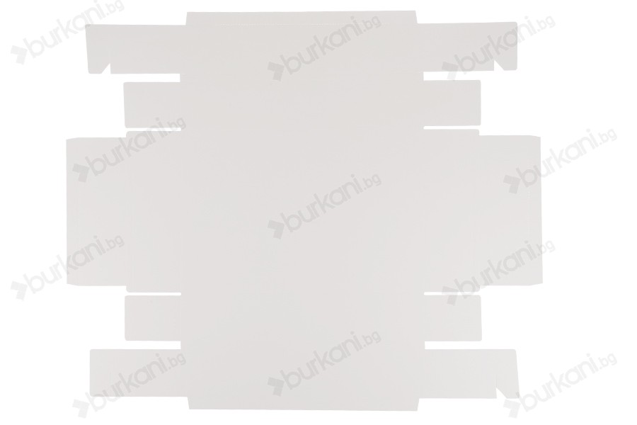 Хартиена опаковъчна кутия (300gsm) бяла или крафт с размери  300x200x60 мм с прозрачен капак - 12 бр.-изображение_група