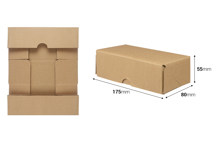 Картонена опаковъчна кутия 170x80x55 мм - 10 бр.-изображение_размери