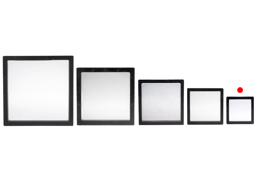 Пластмасова кутия 67x20x67 мм с фолио за показване на продукти  - 10 бр.-изображение_група