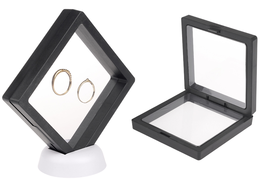 Пластмасова кутия 87x20x87 мм с фолио за показване на продукти  - 10 бр.-изображение_група