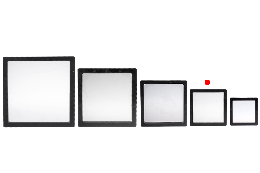 Пластмасова кутия 87x20x87 мм с фолио за показване на продукти  - 10 бр.-изображение_група