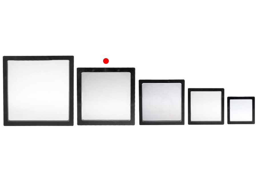 Пластмасова кутия 137x20x137 мм  с фолио за показване на продукти  - 10 бр.-изображение_група