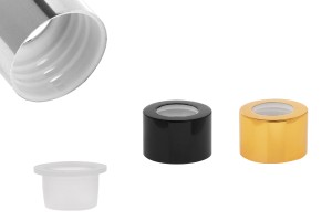 Алуминиева капачка PP28 с отвор за пръчки за бутилки за ароматизатори-изображение_продукт