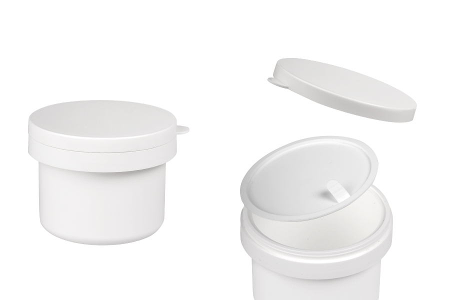 Резервен вътрешен бял буркан с бяла капачка за код 15-6050-изображение_продукт