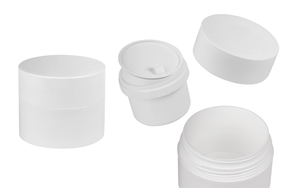 Пластмасов буркан за многократна употреба 50 мл с капачка  и пластмасово уплътнение-изображение_продукт