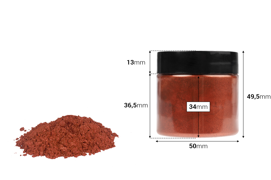 Прахообразен цвят 25 г (mica (слюда) ) в различни цветове-изображение_размери