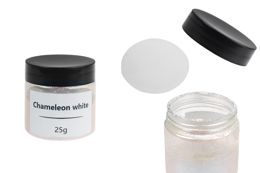 Прахообразен цвят 25 г в преливащ се бял цвят-изображение_продукт