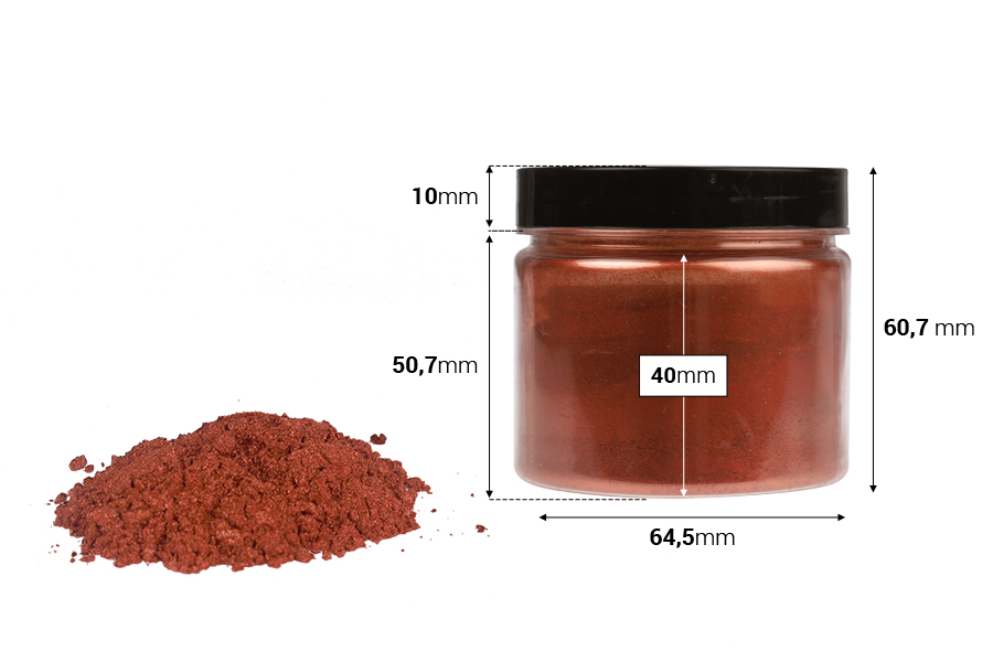 Прахообразен цвят 50 г (mica (слюда) ) в различни цветове-изображение_размери