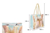 Коледна хартиена подаръчна торбичка 150x60x145 мм с усускана дръжка  - 12 бр. микс дизайни-изображение_размери