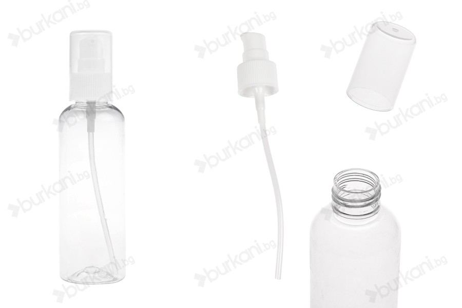 PET бутилка 150 ml с помпа за крем и за лосион в опаковка от 12 броя-изображение_продукт