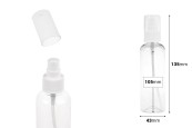 PET бутилка 150 ml с помпа за крем и за лосион в опаковка от 12 броя-изображение_размери