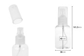 PET бутилка 50 ml с помпа за крем в опаковка от 12 броя-изображение_размери