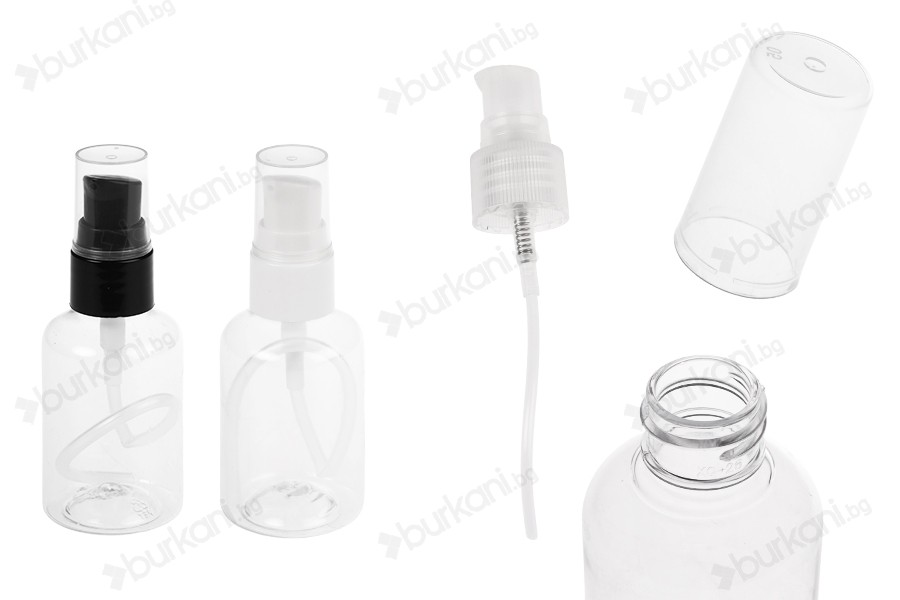 Пластмасова (PET) бутилка  с помпа за лосион - 12 бр.-изображение_продукт