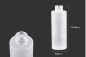 Стъклена матова бутилка 100 ml за крем или за масла  PP 24-изображение_размери