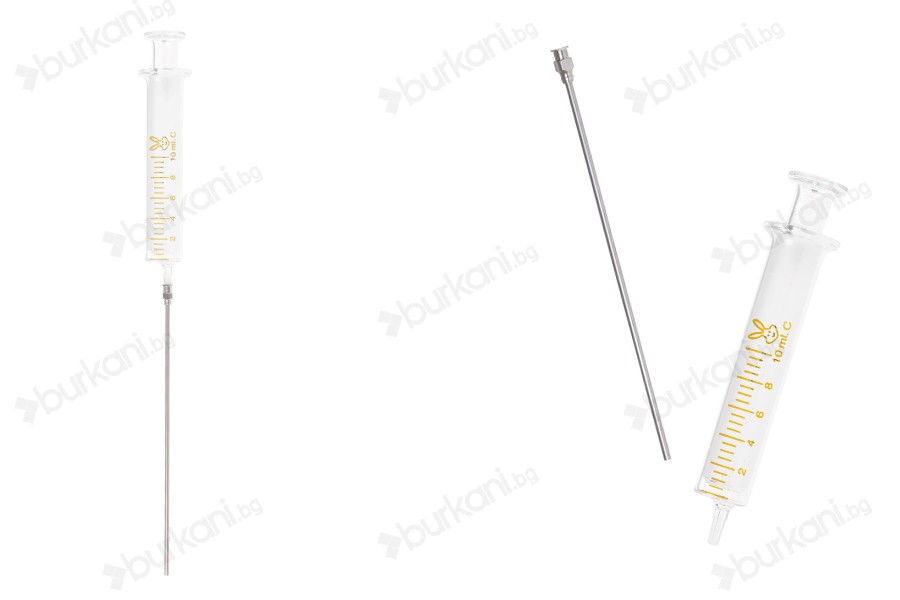 10 ml стъклена спринцовка с метална игла-изображение_продукт