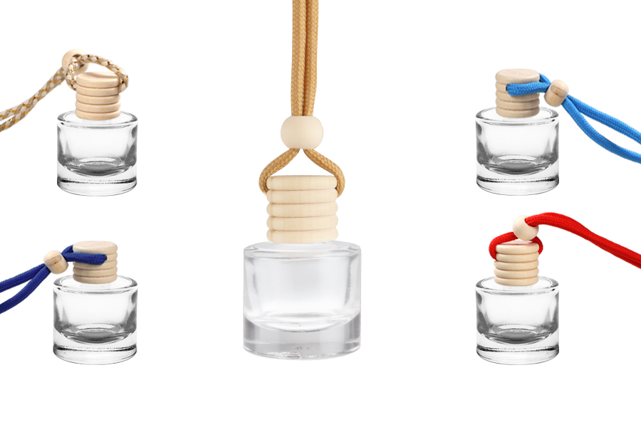 Стъклена бутилка 10 мл с дървена капачка за ароматизатор за кола - 25 бр./пакет-изображение_продукт