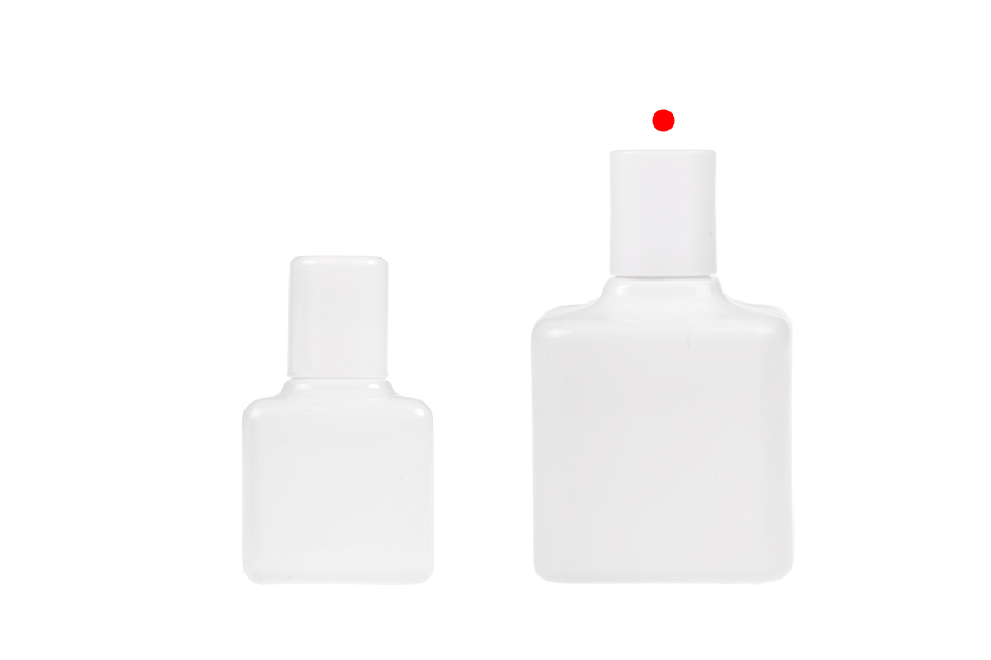 Стъклена бутилка за парфюм 100 мл в различни цветове със спрей и капачка-изображение_група