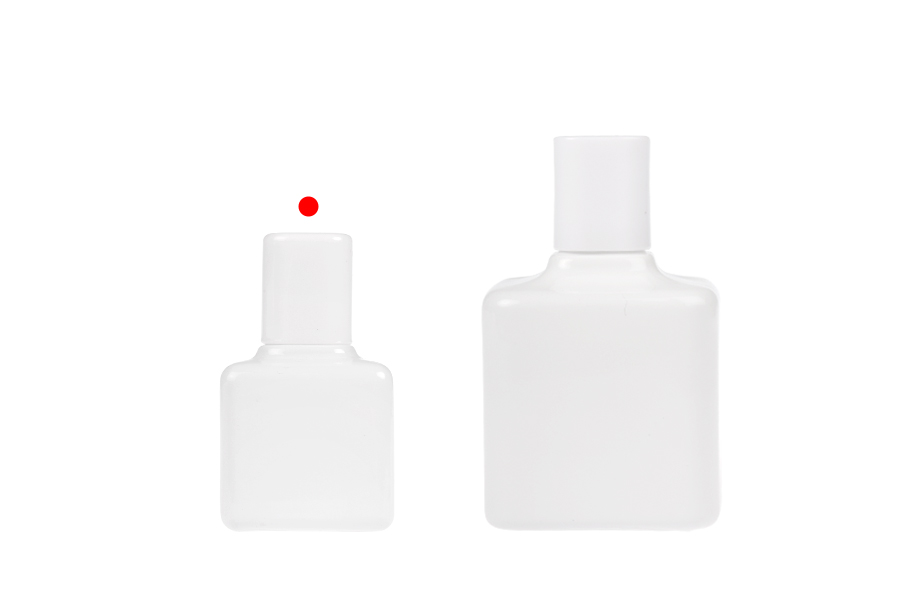 Стъклена бутилка за парфюм 30 мл в различни цветове със спрей и капачка-изображение_група